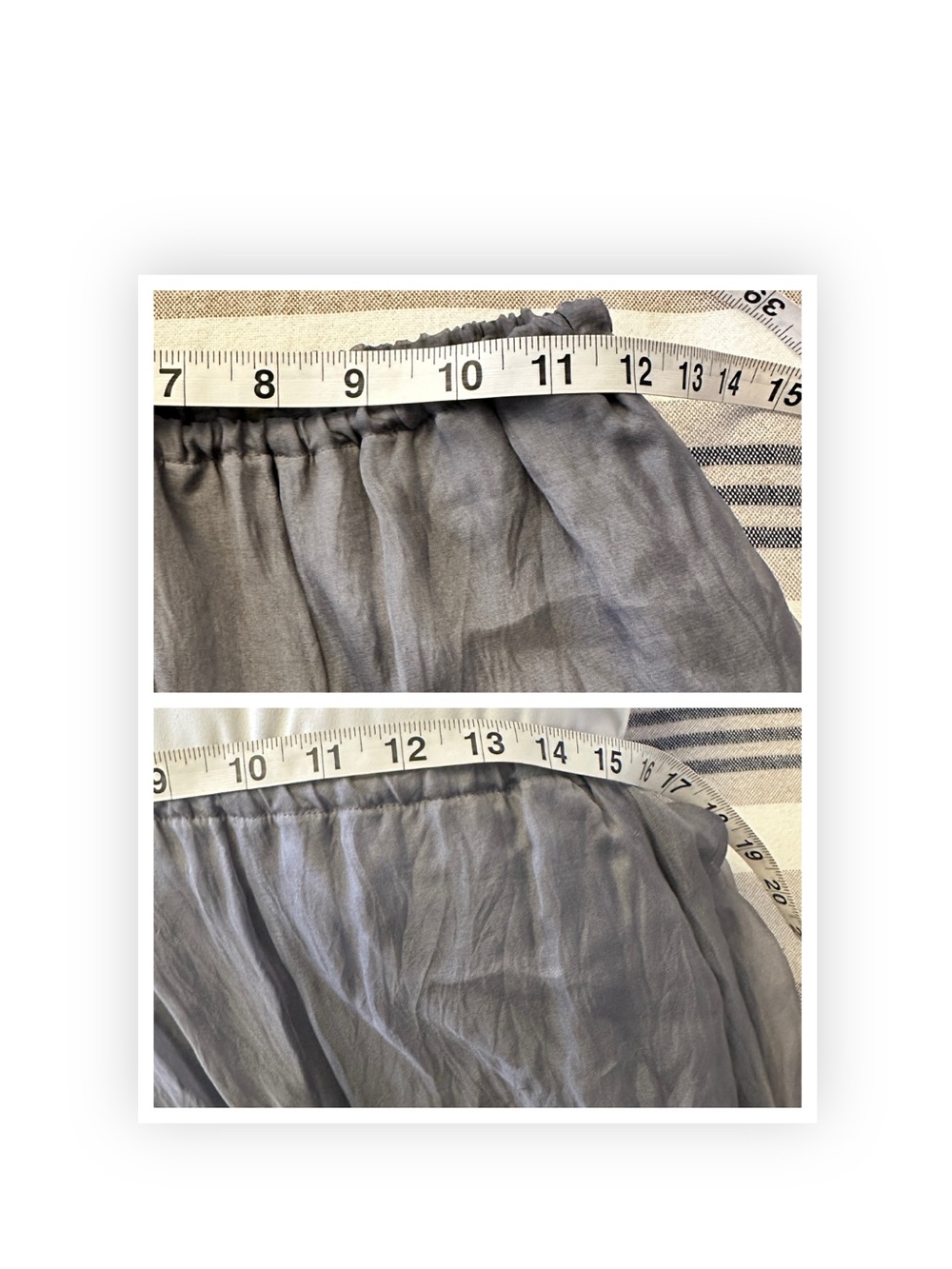 La Luz Gray Gathered Tulle Midi Skirt Size M - Picture 9 of 12